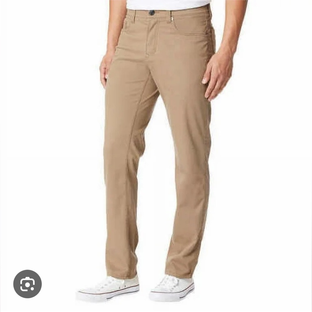 Union Comfort Flex classic khaki tan casual stretch pant size 38x32